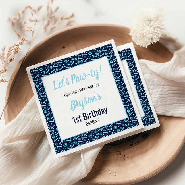 Guardanapo De Papel Cachorro Personalizado Aniversário Pato Azul Impri (Criador carregado)