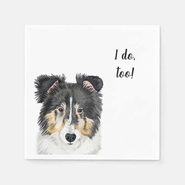 Guardanapo De Papel Cachorro Personalizado Napkin (Frente)