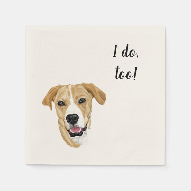 Guardanapo De Papel Cachorro Personalizado Napkin (Frente)