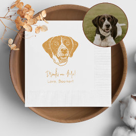 Guardanapo De Papel Cachorro Ponteiro Bebida Personalizada Em Mim