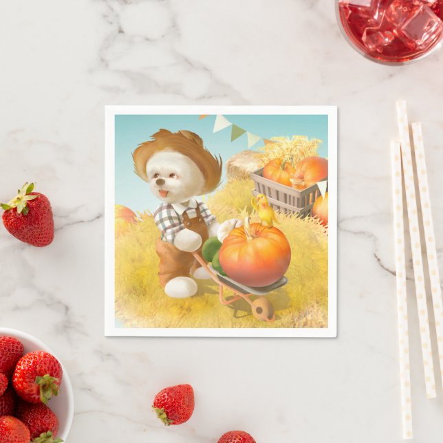 Guardanapo De Papel Cachorro-quente com abóbora (Insitu)