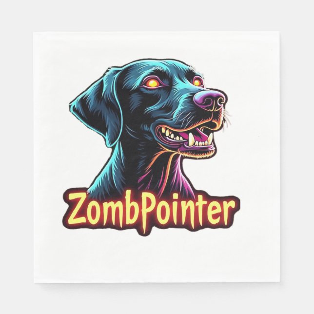 Guardanapo De Papel Cachorro Zumbi German Shorthaired Pointer GSP Hall (Frente)