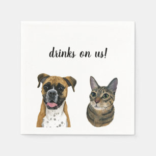 Guardanapo De Papel Cachorros e Cocktail Napkins