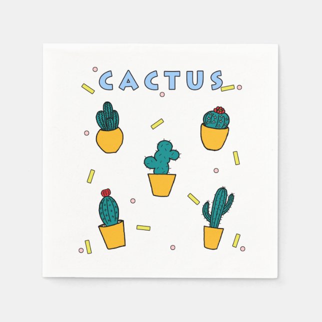Guardanapo De Papel Cactus (Frente)