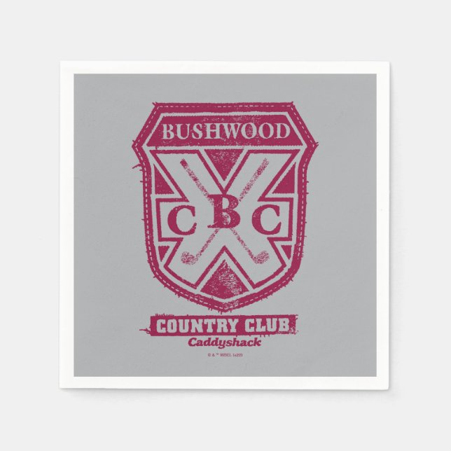 Guardanapo De Papel Caddyshack | Bushwood Country Club Crest (Frente)