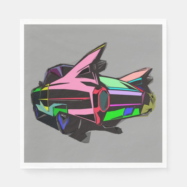 Guardanapo De Papel Cadillac colorido (Frente)