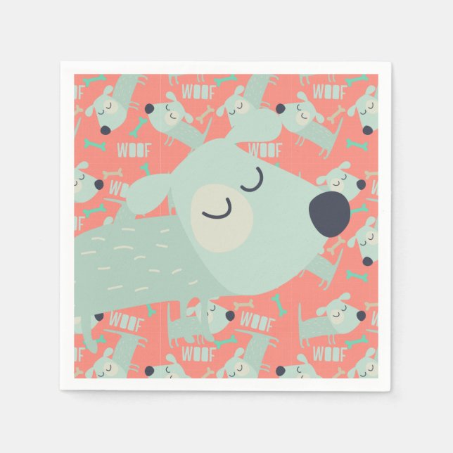 Guardanapo De Papel Cães e Ossos (Frente)