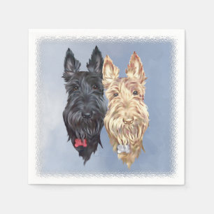 Guardanapo De Papel Cães Scottie