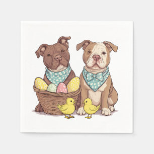 Guardanapo De Papel Cães Touro-páscoa