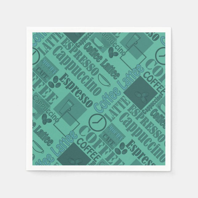 Guardanapo De Papel Café adorável (Frente)