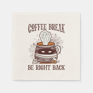 Guardanapo De Papel Café Break, Volte Logo - Inspirado Em Zombie
