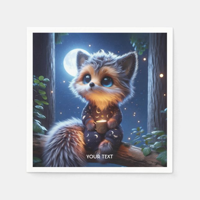 Guardanapo De Papel Café de Raposa Fantasy Cub (Frente)