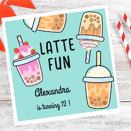 Guardanapo De Papel Café divertido latino chá bobba