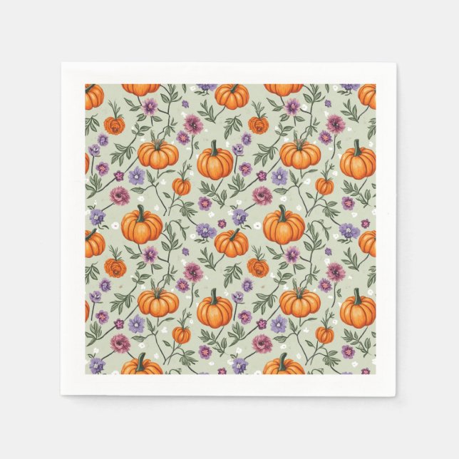 Guardanapo De Papel Café do outono (Frente)