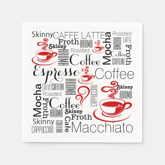 Guardanapo De Papel Café estimula a dela (Frente)
