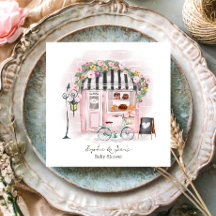 Café francês Bonjour Bebe Paris Tea Chá de fraldas