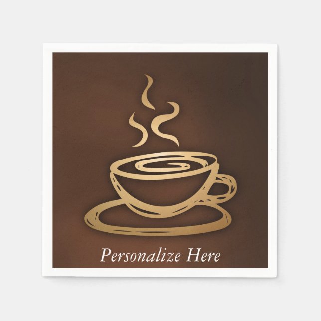 Guardanapo De Papel Café Na Minha Taça (Frente)
