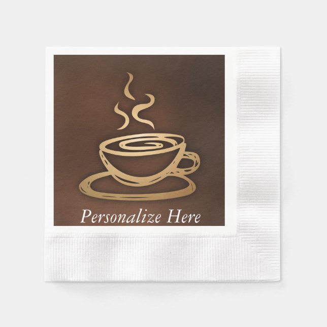 Guardanapo De Papel Café Na Minha Taça (Frente)