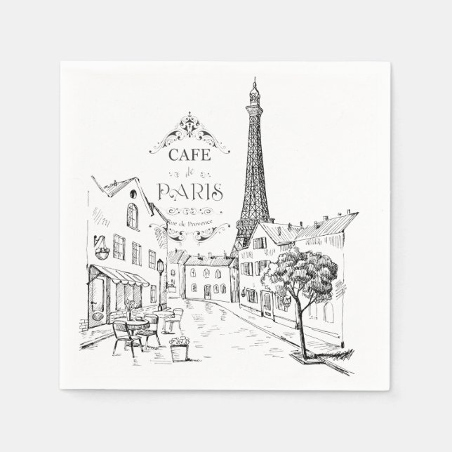 Guardanapo De Papel Café Paris (Frente)