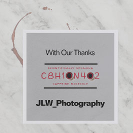 Guardanapo De Papel Cafeine Molecular Fórmula Promocional Café