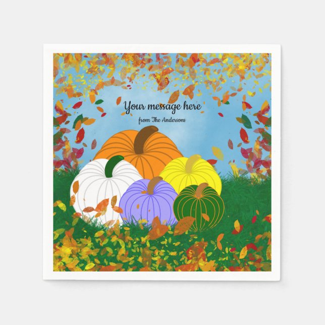 Guardanapo De Papel Cair no outono (Frente)