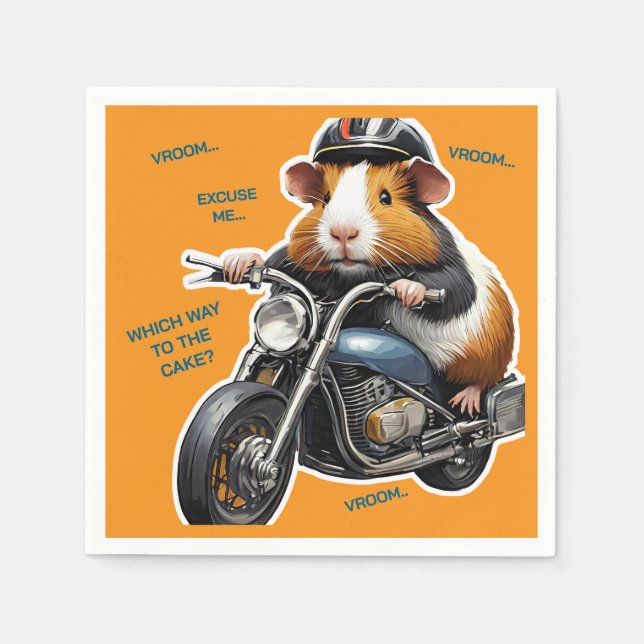 Guardanapo De Papel CAKE de Destino, Parabéns para Porcos (Frente)