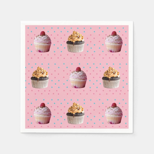 Guardanapo De Papel Cakes Dots Coloridos Napkins (Frente)