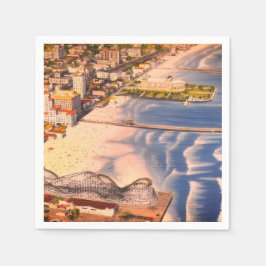 Guardanapo De Papel Calçada de Long Beach, CA (Sonho Californiano)