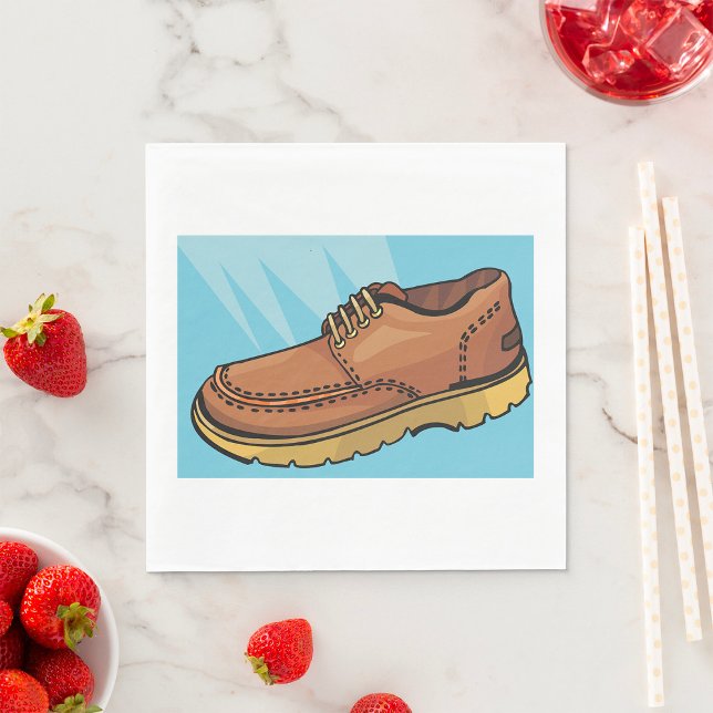 Guardanapo De Papel Calçado de Calçado castanho Napkins (Criador carregado)