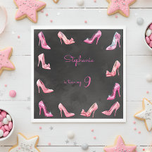 Calçados de salto alto cor-de-rosa festa de aniver