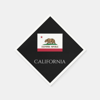 Guardanapo De Papel California State Flag Paper Napkins por Janz