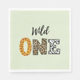 Guardanapo De Papel Caligrafia animal verde selvagem