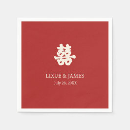 Guardanapo De Papel Caligrafia chinesa asiática N