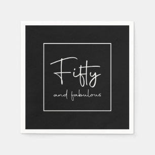 Guardanapo De Papel Caligrafia de Script sofisticada Cinquenta e fabul