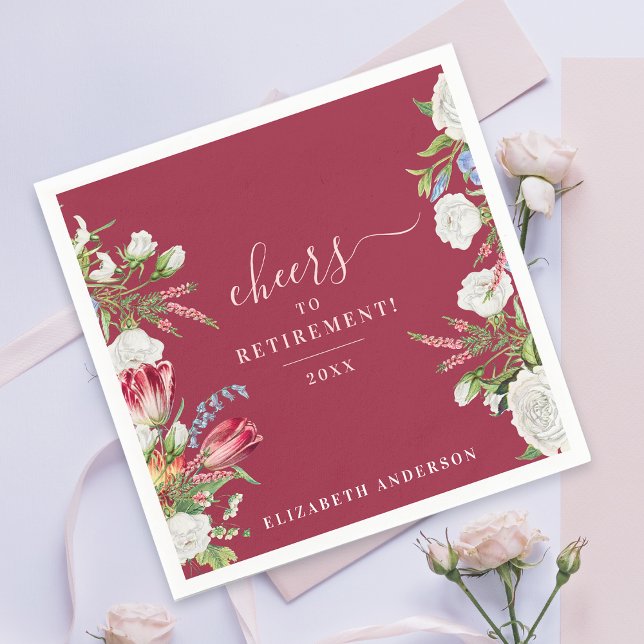 Guardanapo De Papel Caligrafia Floral Branca Elegante (Criador carregado)