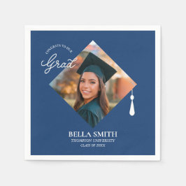 Guardanapo De Papel Caligrafia Moderna Elegante Foto Personalizada de