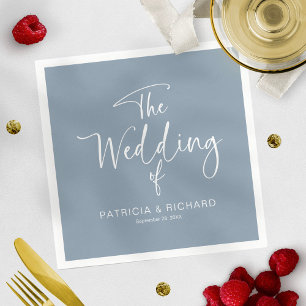 Guardanapo De Papel Caligrafia Moderna Simples para Casamento