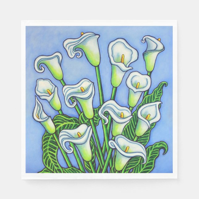 Guardanapo De Papel Calla Lily Paper Napkins (Frente)