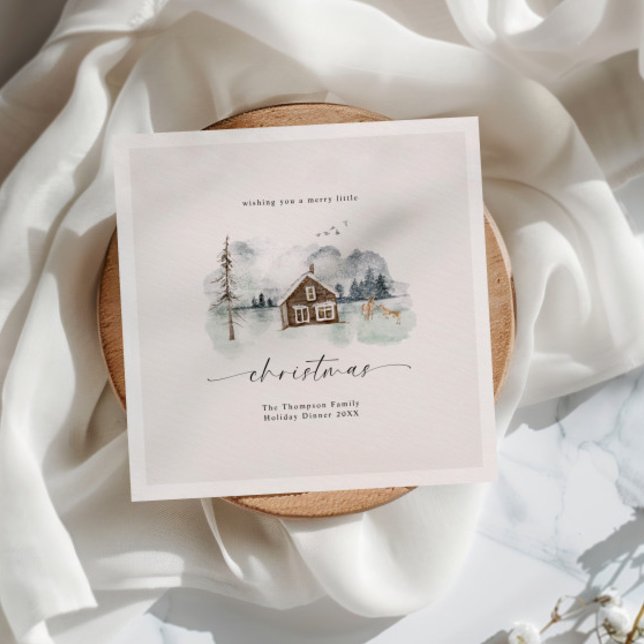 Guardanapo De Papel Calm Winter Landscape Natal (Criador carregado)