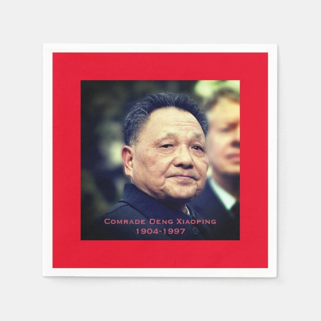 Guardanapo De Papel Camarada Deng Xiaoping - Líder Chinês (Frente)