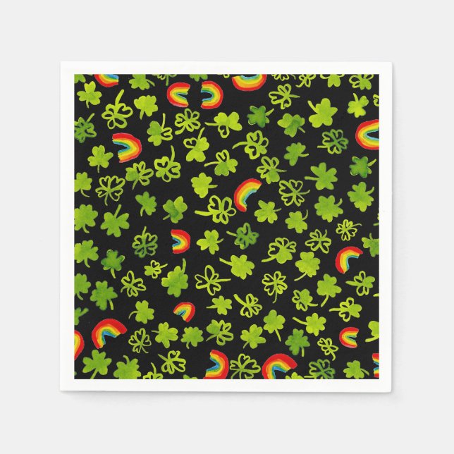 Guardanapo De Papel Camarões Rainbots Watercolor Ireland ST PATRICKS (Frente)