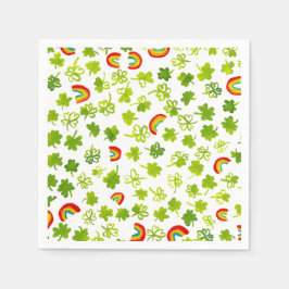 Guardanapo De Papel Camarões Rainbots Watercolor Ireland ST PATRICKS