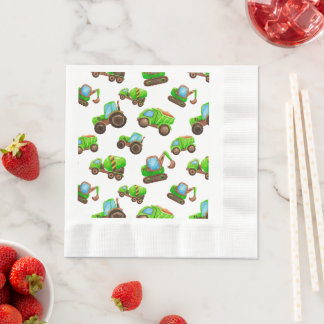 Guardanapo De Papel Caminhão de Construção