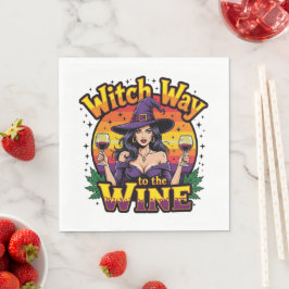 Guardanapo De Papel Caminho Da Bruxa Para O Vinho