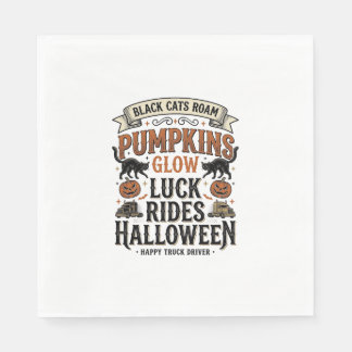 Guardanapo De Papel Camisa de Motorista de Caminhão de Halloween com G
