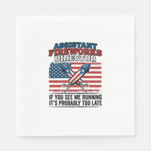Guardanapo De Papel Camisa Patriótica Engraçada de Diretor Assistente