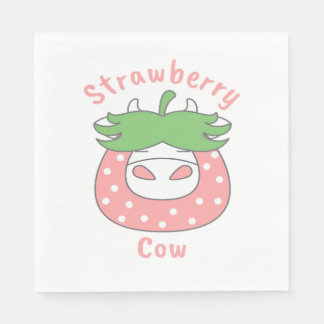 Guardanapo De Papel Camisa-T clássica de morango rosa