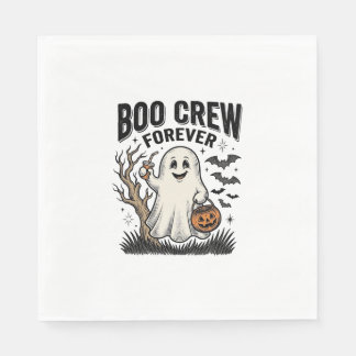 Guardanapo De Papel Camiseta Boo Crew Forever Vintage Ghost Halloween 