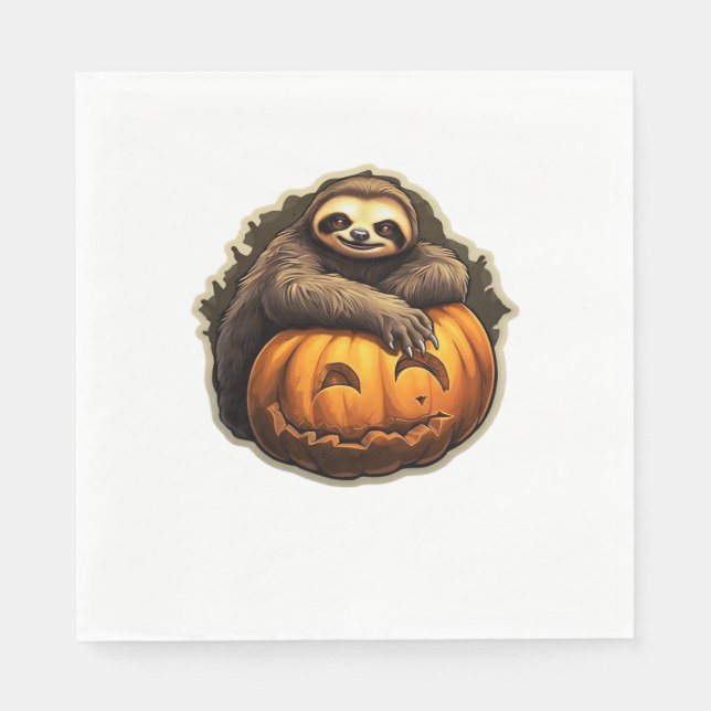 Guardanapo De Papel Camiseta Clássica de Hallloween (Frente)