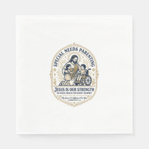 Guardanapo De Papel Camiseta de Pais com Necessidades Especiais Jesus